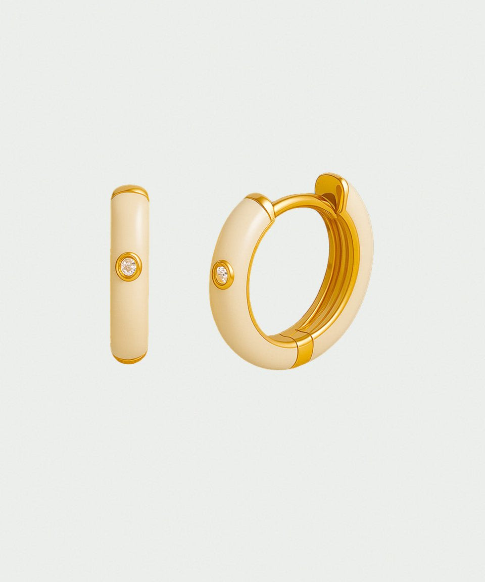 Brinco Julia Ouro Branco - BRINCOS - DAANA