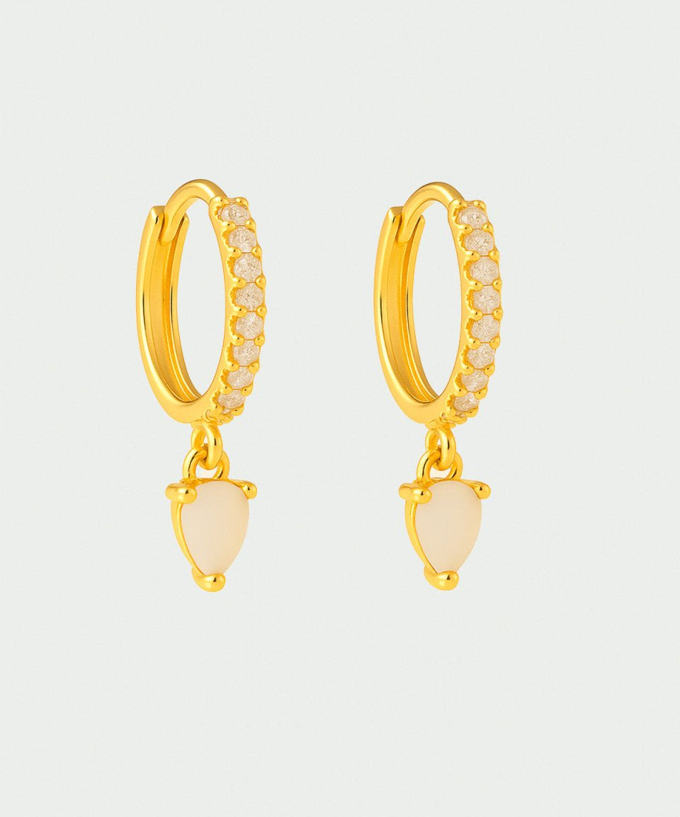 Brinco Marcia Ouro Branco - BRINCOS - DAANA