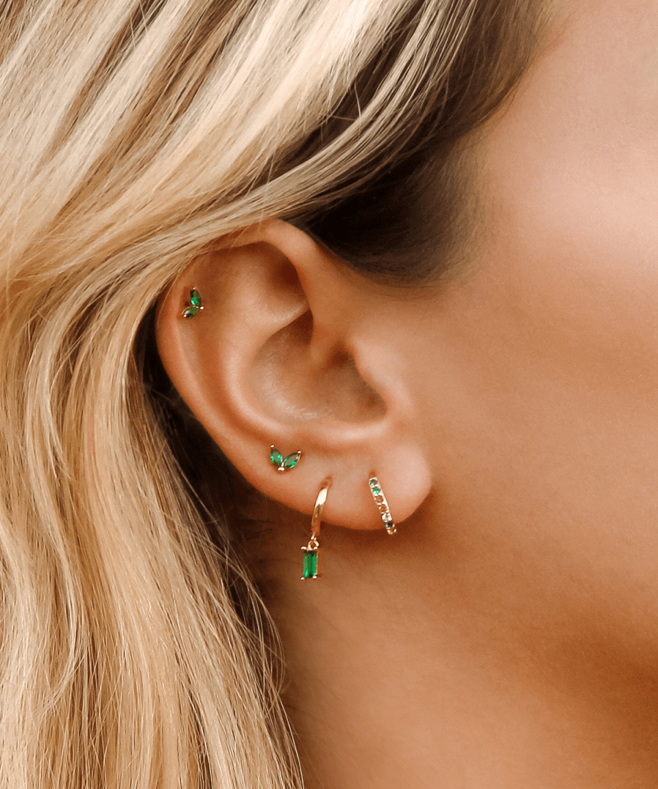 Brinco Giuliana Ouro Arcoiris - BRINCOS - DAANA