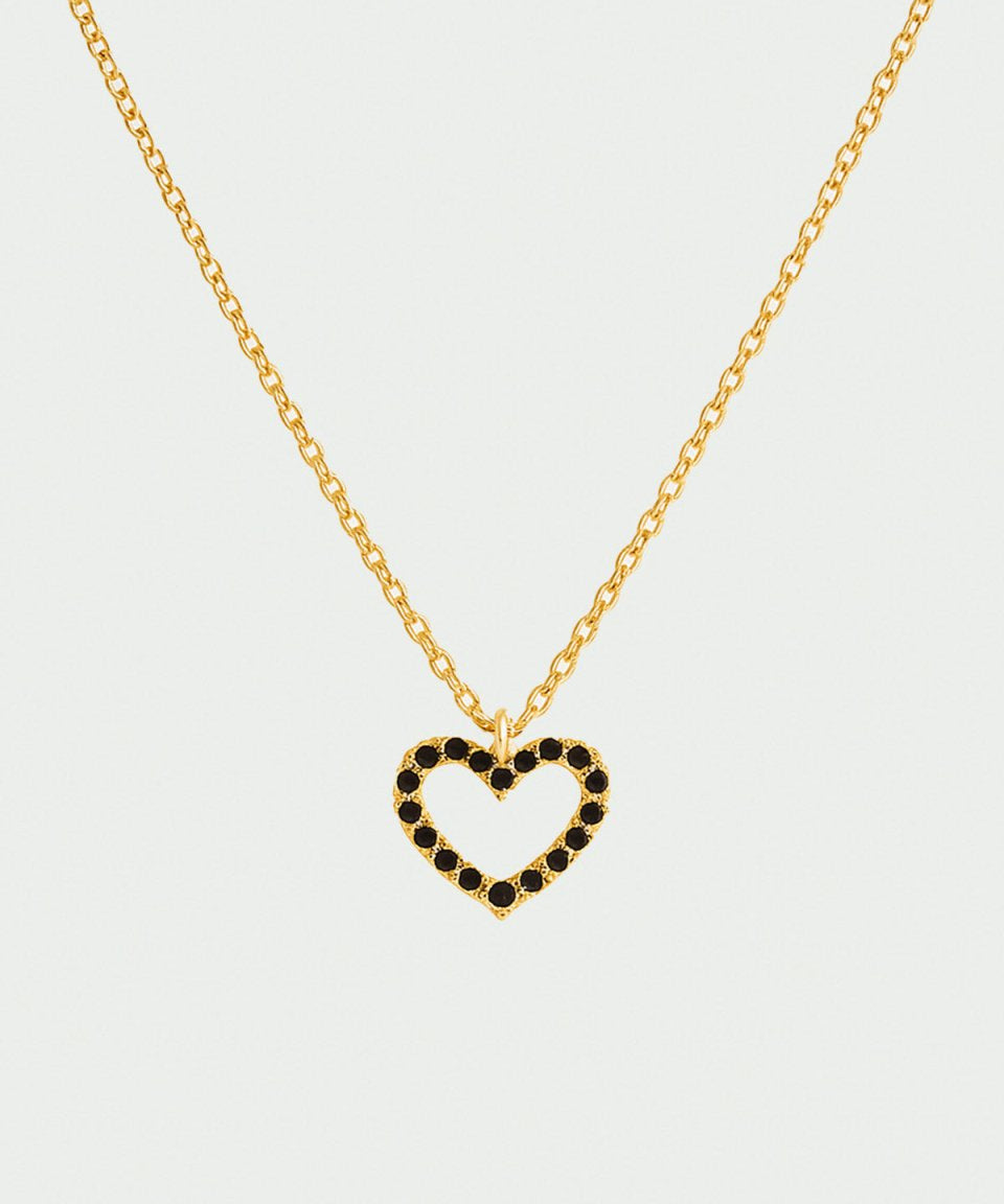 Collar Corazón Oro Negro - COLARES - DAANA