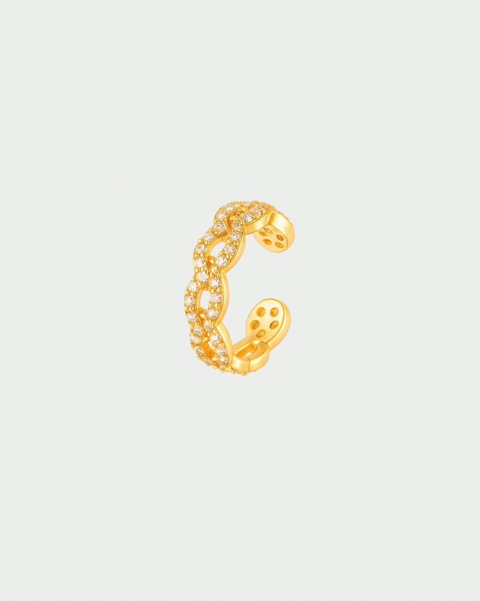 Ear Cuff Shiny Chain Ouro - EAR CUFF - DAANA