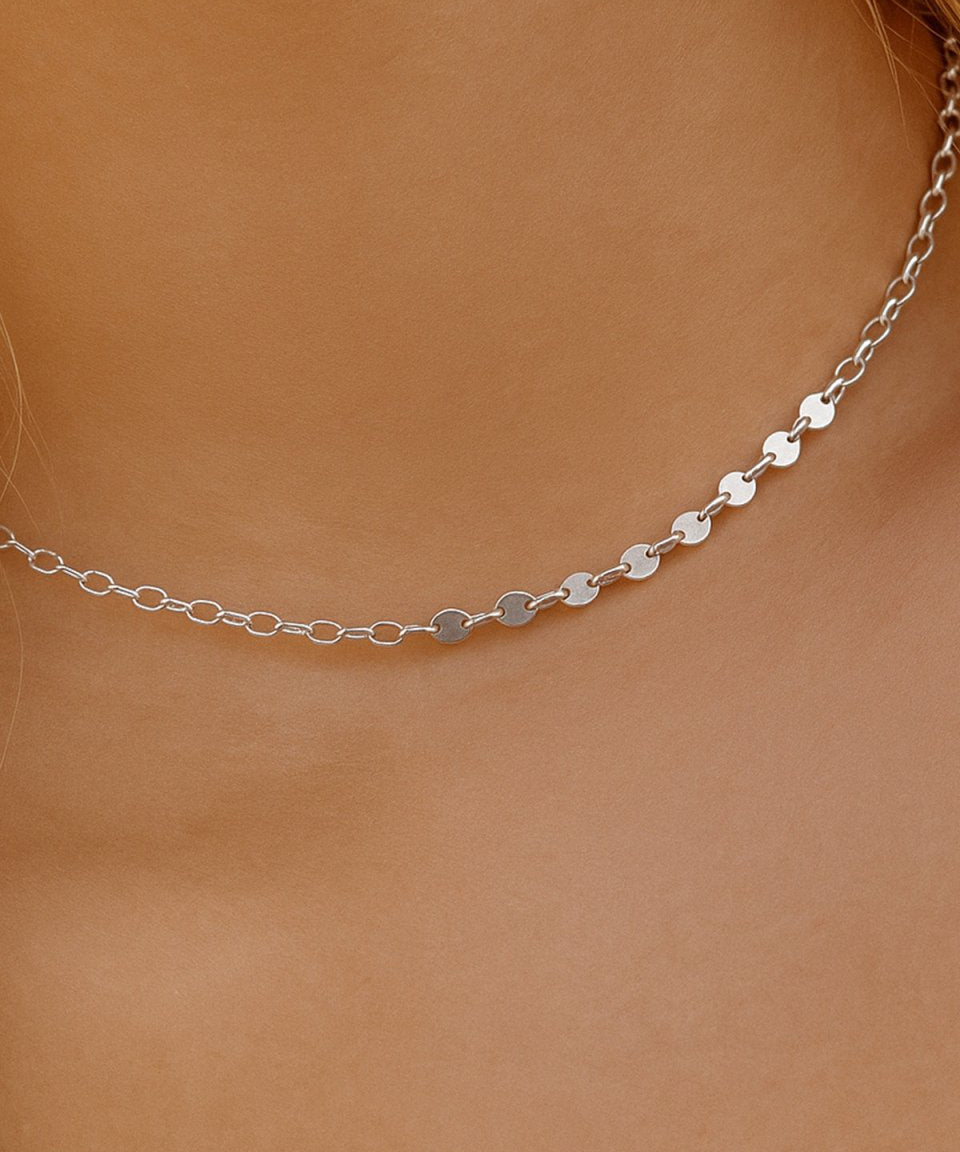 Colar Ofelia Prata - COLARES - DAANA