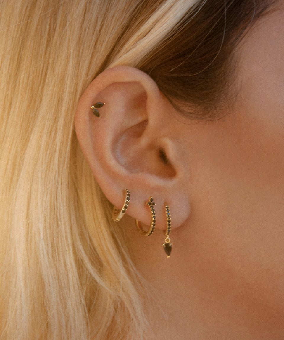 Brinco Giuliana Ouro Preto - BRINCOS - DAANA