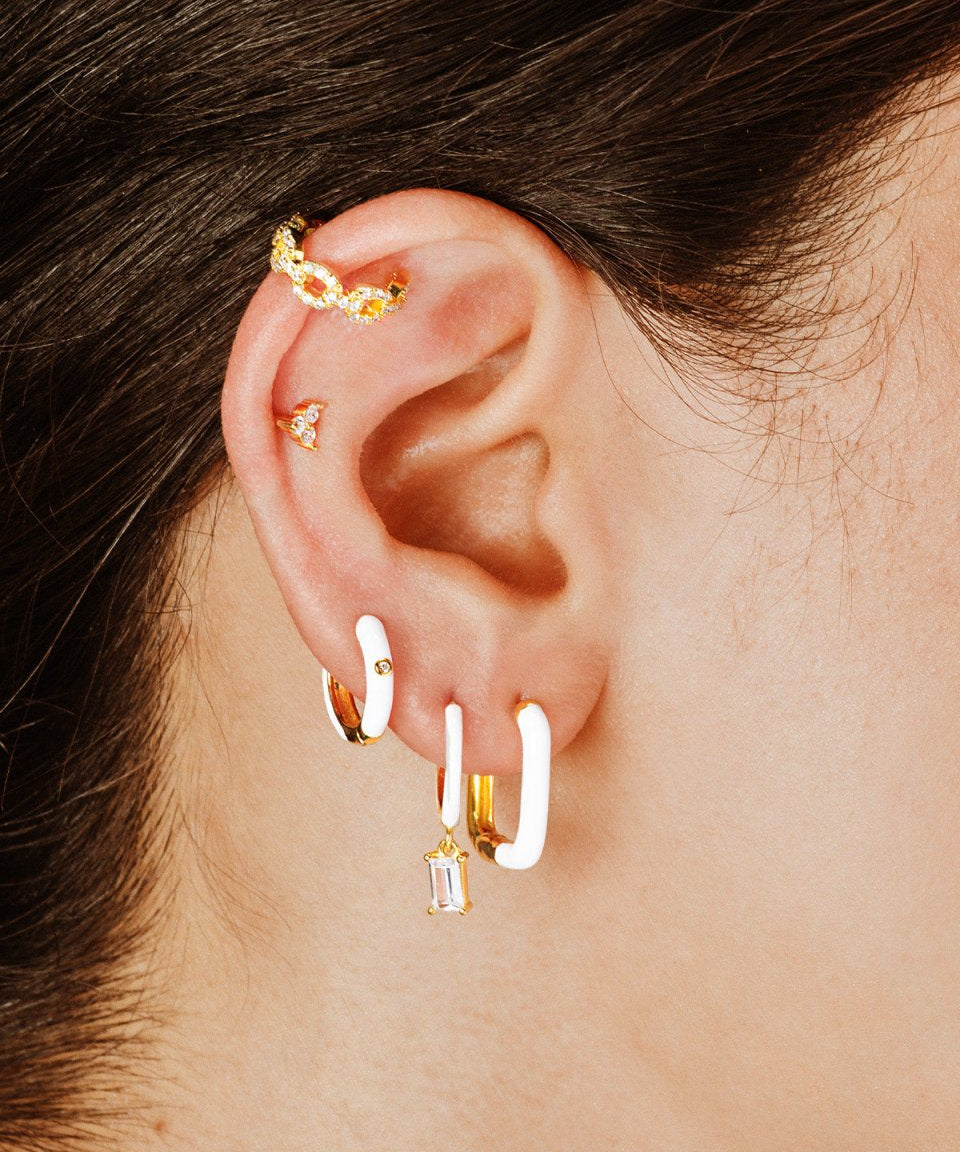 Ear Cuff Shiny Chain Prata - EAR CUFF - DAANA