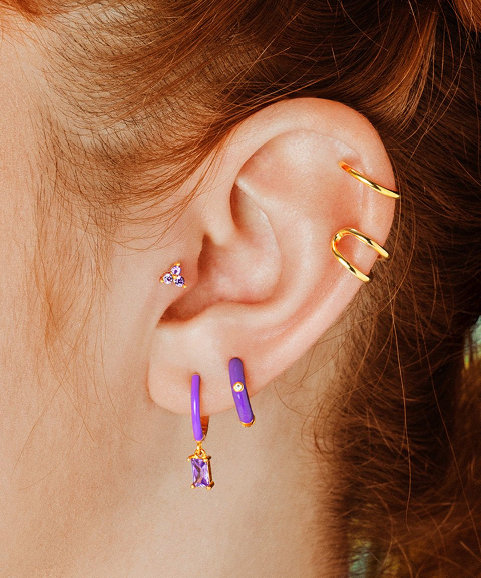 Brinco Julia Ouro Lila - BRINCOS - DAANA