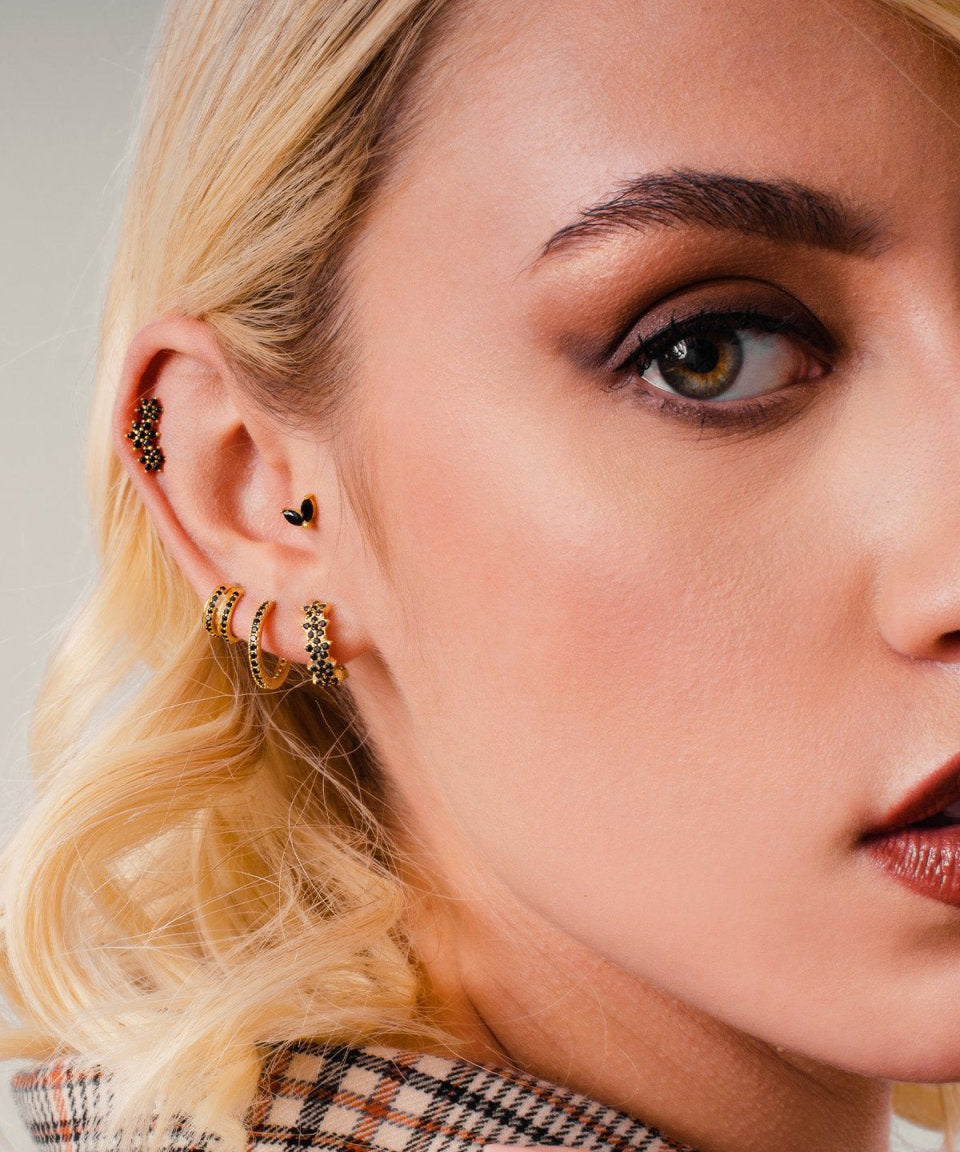 Brinco Priscila Ouro Preto - BRINCOS - DAANA