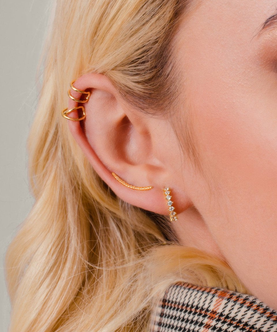 Brinco Susan Ouro Blanco - BRINCOS - DAANA