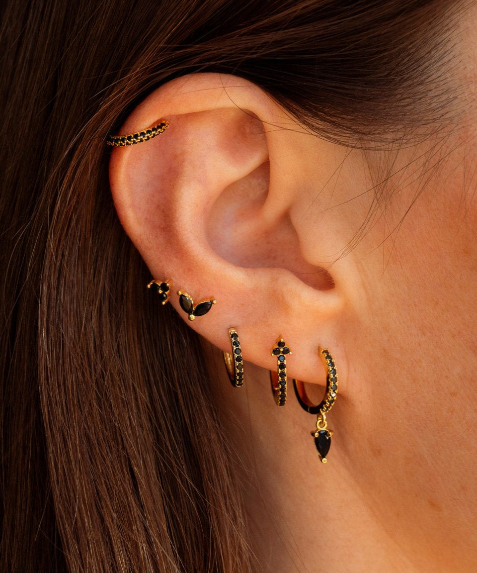 Brinco Zita Ouro Preto - BRINCOS - DAANA