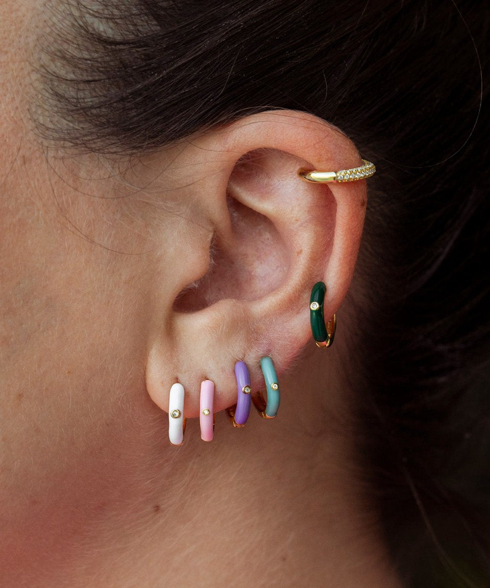 Brinco Julia Ouro Turquesa - BRINCOS - DAANA