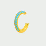 Ear Cuff Prince Oro Turquesa