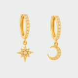 Lua e Estrela Ouro - BRINCOS - DAANA