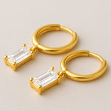 Brinco Elaine Ouro Branco - BRINCOS - DAANA