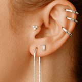 Piercing Leah Prata Branco - PIERCINGS - DAANA