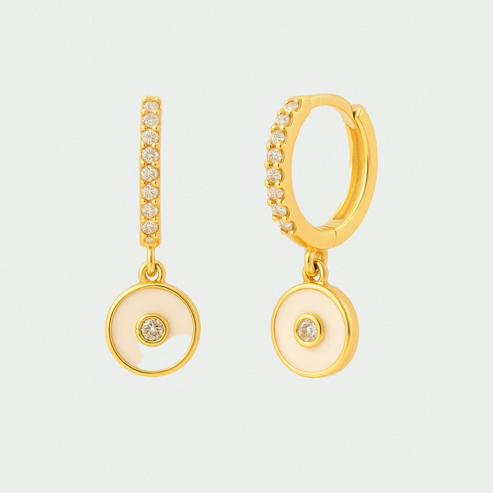 Brinco Stella Ouro Branco - BRINCOS - DAANA