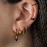 Aretes Susan Oro Negro