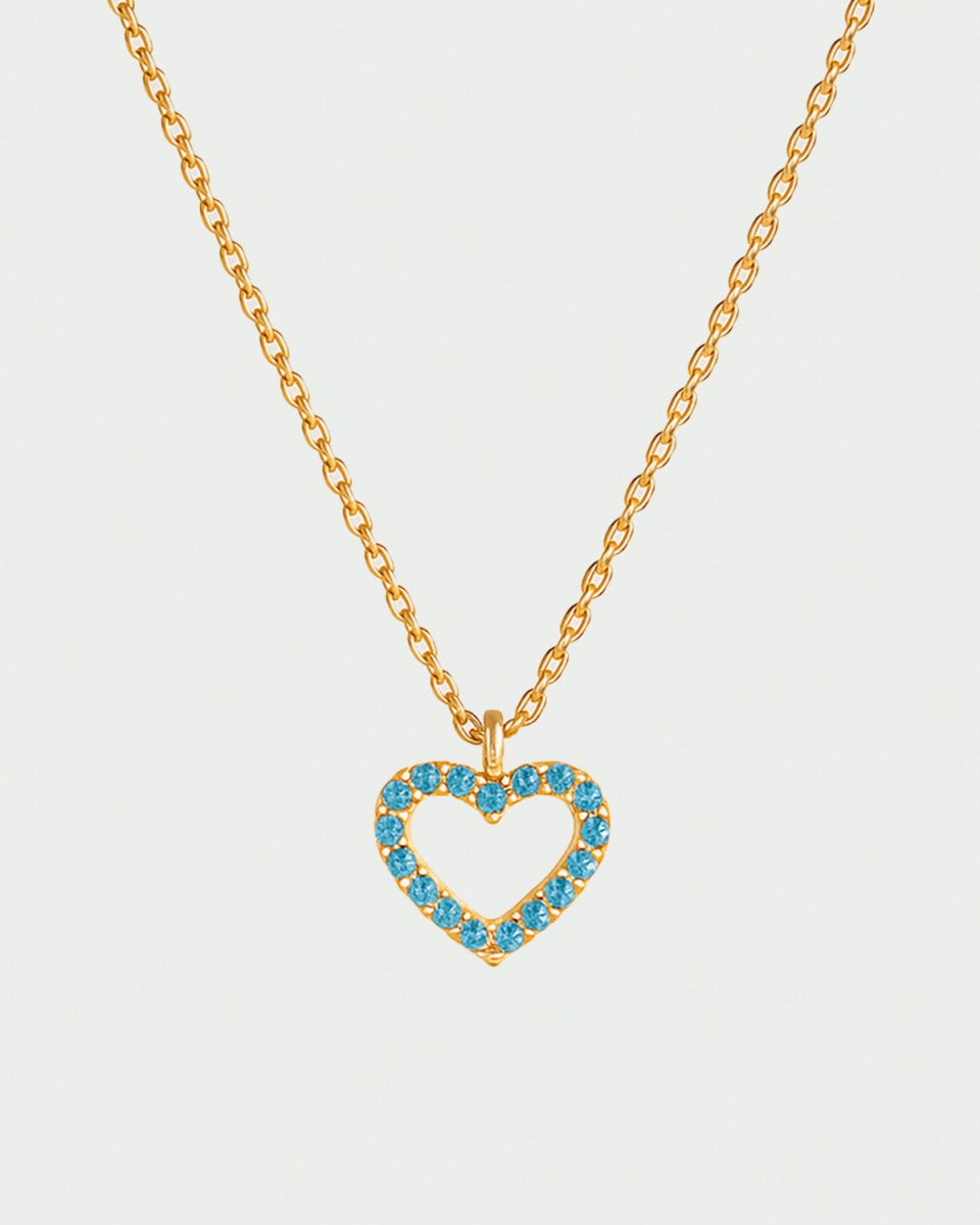 Collar Corazon Oro Azul - COLARES - DAANA