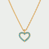 Collar Corazon Oro Azul - COLARES - DAANA