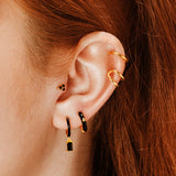 Aretes Julia Oro Negro