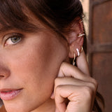 Aretes Giuliana Oro Blanco