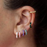 Aretes Julia Oro Turquesa