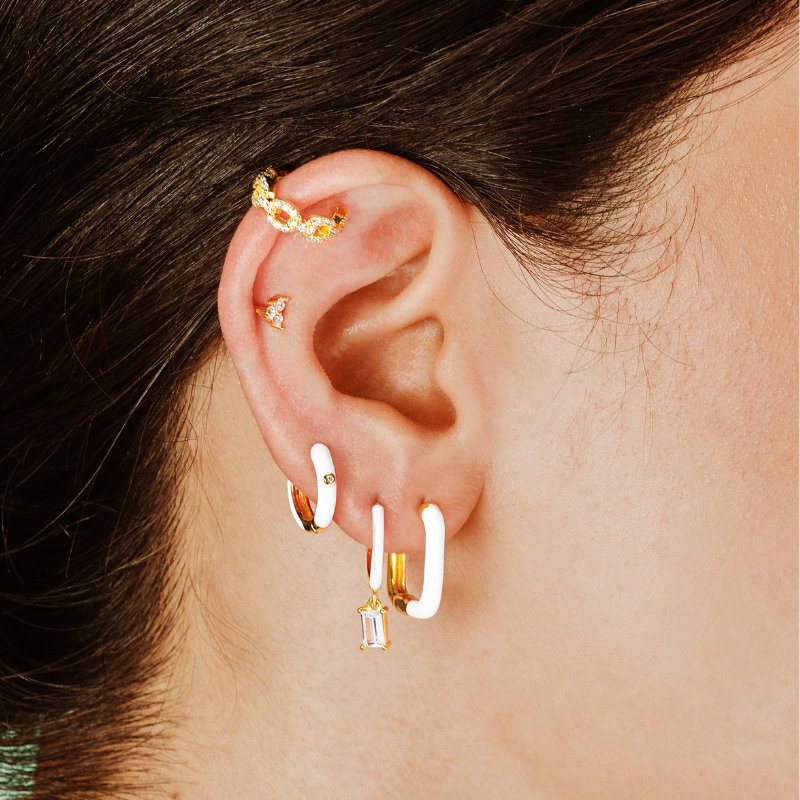 Ear Cuff Shiny Chain Prata - EAR CUFF - DAANA